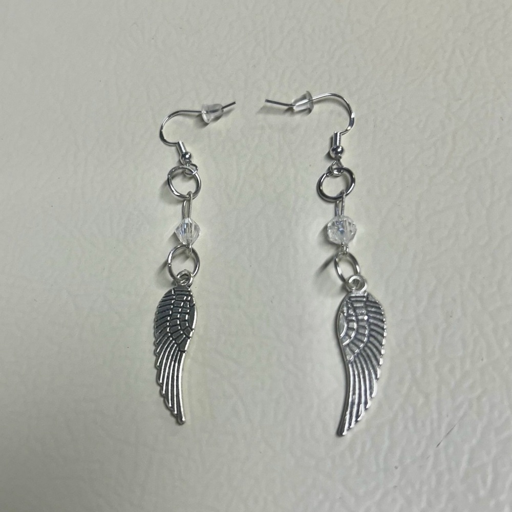 Angel Wing’s Earrings, Silver,